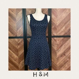 H&M - Polka Dot A-Line Skirt Dress - SZ: 6